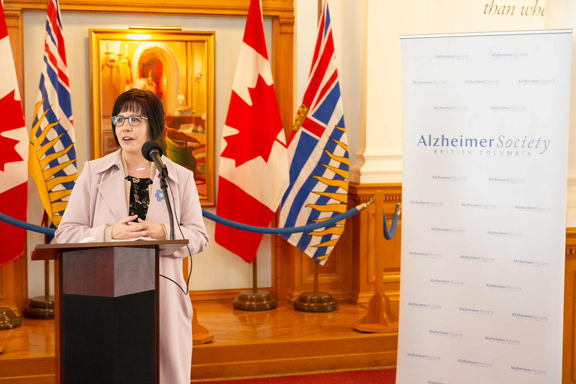 Jana Schulz shares her experience at the 2023 Legislature Luncheon