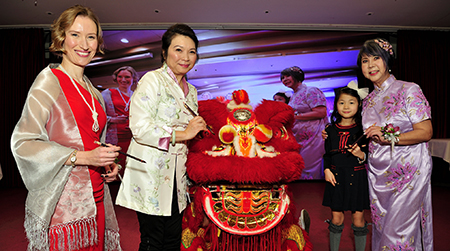 2024 Charity Dinner lion dance opening