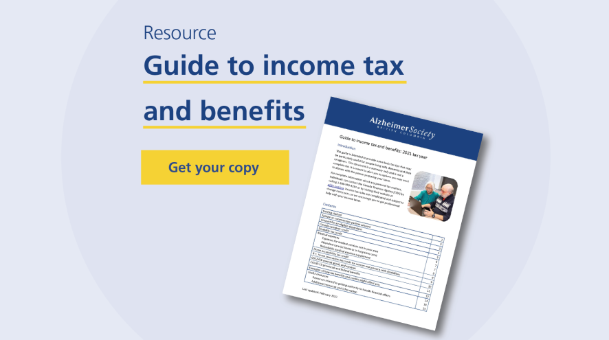 guide income tax benefits 2021 alzheimer society of bc