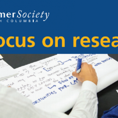 Front cover of the publication 'A focus on research', spring 2019.