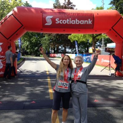 Delia Visscher and her daughter