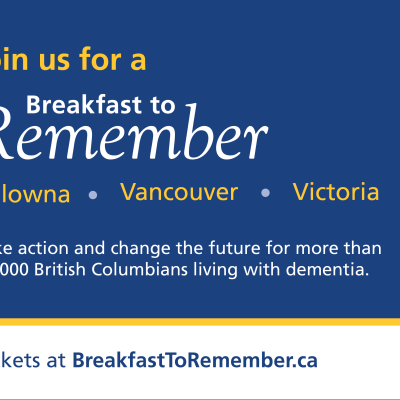 Take action and change the future for more than 85,000 British Columbians living with dementia.