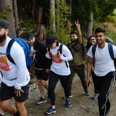 Photo of climbers as they ascend the Climb for Alzheimer's