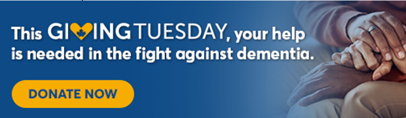 This giving tuesday, your help is needed in the fight against dementia
