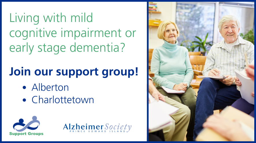 Support Group for Persons Living with mild cognitive impairment or early stage dementia